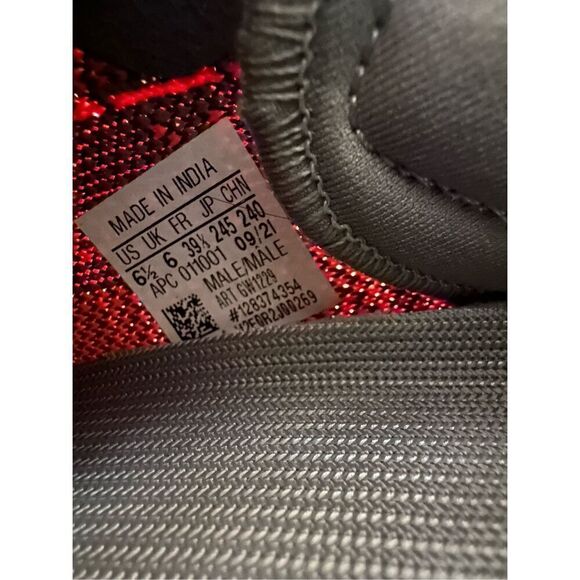 US SIZE 6.5 Yeezys adidas boost 350 V2 gray and orange zebra - Picture 6 of 9